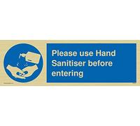 Si prega di utilizzare un disinfettante per le mani prima di