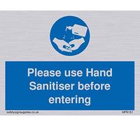 Si prega di utilizzare un disinfettante per le mani prima di