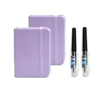 SI SEN 2 Pezzi Taccuino Tascabile da, Mini Taccuino, Piccolo Taccuino con Copertina Rigida per Scrivere e Prendere Appunti (Viola)