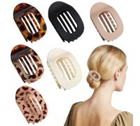 SI SEN 6 fermagli per capelli piatti da donna, con clip piatta per capelli sottili, spessi, design curvo per sdraiarsi