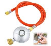 SI SEN Regolatore di Gas Butano, Kit Regolatore di Pressione per Tubazioni di Gas, 150 cm, Kit Regolatore con Connettore a Filettatura, Può Essere Utilizzato per Picnic, Campeggio