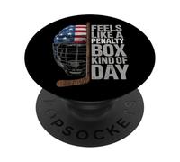 Si sente come un rigore tipo di giorno Hockey su ghiaccio giocatore di sport PopSockets PopGrip Adesivo