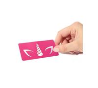 SI SI LA PAILLETTE Stencil per Trucco da Unicorno Riutilizzabile - Rosa - Taglia Unica