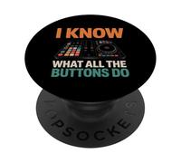 Sì, so cosa fanno tutti i pulsanti DJ Fan Sound Engineer PopSockets PopGrip Adesivo