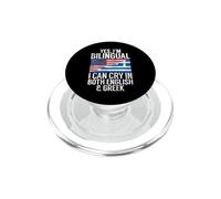 Sì, sono bilingue, posso piangere sia in inglese che in greco PopSockets PopGrip per MagSafe