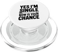 Sì, sono single, ora è l"umorismo degli appuntamenti per la tua PopSockets PopGrip per MagSafe