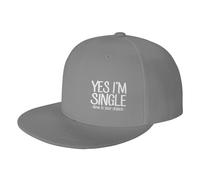 Sì, Sono Single, Ora è la Tua Occasione. Cappellino da Baseball Classico alla Moda con Visiera Regolabile, per Uomo e Donna,