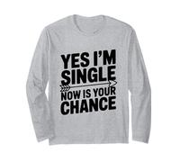 Sì, Sono Single, Ora è lumorismo degli Appuntamenti per la Tua Maglia a Manica