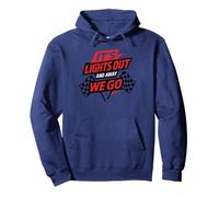 Si spengono le luci e si allontanano We Go Race Week Motorsport Racing Felpa con Cappuccio