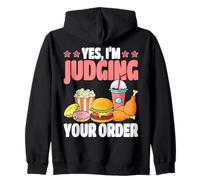 Sì, STO giudicando Il Tuo Ordine Food Service Worker Lunch Lady Felpa con Cappuccio