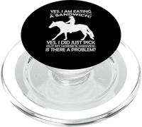 Sì, sto mangiando un panino Sì, ho appena scelto il mio cavallo' PopSockets PopGrip per MagSafe
