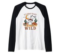 Si Tratta di Get Wild Shirt Cowboy Ghost Desert Maglia con Maniche Raglan