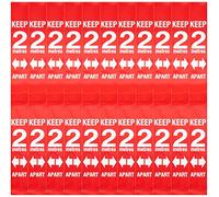 Si tratta di un indicatore di distanza di sicurezza di 2 m (rosso)