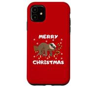 Si tu m'aimes, laisse-moi dormir à Noël pull paresseux drôle Custodia per iPhone 11