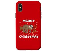 Si tu m'aimes, laisse-moi dormir à Noël pull paresseux drôle Custodia per iPhone X/XS