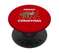 Si tu m'aimes, laisse-moi dormir à Noël pull paresseux drôle PopSockets PopGrip Adesivo