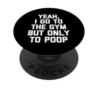 Sì, vado in palestra ma solo per fare la cacca - Dire sarcastico PopSockets PopGrip Adesivo