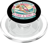 Sì, Windsurf come una ragazza voglio qualche lezione Scherzo sul windsurfista PopSockets PopGrip per MagSafe