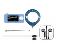 SI4732 Portatile per Mini Radio, HF SW per MW VHF Bands, Schermo a Colori 1.9 Pollici, Batteria 800mAh, con Telescopica e Antenna, per Esterni (blu)