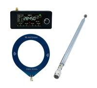 SI4732 Radio portatile con 2 antenne Ricevitore per tutte le bande Nero