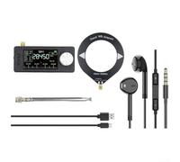 SI4732 Radio tascabile, ricevitore radio portatile a banda intera, supporta HF SW per MW e VHF LSB USB AM e FM con schermo IPS da 1,9 '' e batteria da 800 mAh (A)