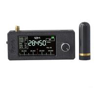 SI4732 Ricevitore radio a banda completa, mini antenna radio tascabile con durata della batteria di oltre 10 ore e uscita audio stereo da 3,5 mm per HF SW per bande MW VHF (nero)