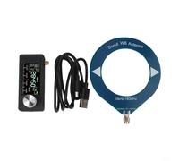 SI4732 Ricevitore radio portatile a banda completa, compatto per AM FM LSB USB HF SW VHF ricevitore radio multi-banda con antenna (anello nero)