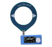 SI4732 Ricevitore radio portatile a banda completa, per HF SW VHF AM FM LSB modalità USB batteria ricaricabile loop antenna telescopica radio (anello blu)