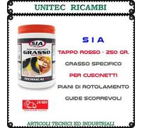 SIA Grasso rosso 250gr. specifico per cuscinetti piani di rotolamento guide
