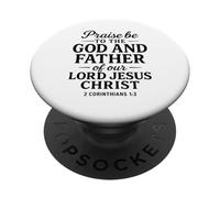 Sia lode a Dio Padre di Gesù Scrittura 2 Corinzi 1:3 PopSockets PopGrip Adesivo