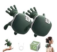 Siaasoo Massage Master for Shoulder, Electric Kneading Massage Pillow, with Heat Kneading, Neck, Lower Abdominal, Shiatsu Back and Neck Massager for Women, Men, Mom and Dad (2 Set)