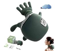 Siaasoo Massage Master for Shoulder, Neck, Lower Abdominal, Airlandolists Hand Shoulder and Neck Massager, Electric Shiatsu Back Massage, for Women, Men, Mom and Dad (Green)