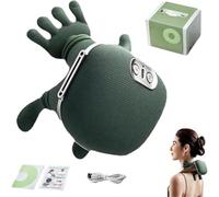 Siaasoo Massage Master for Shoulder, Neck, Lower Abdominal, Airlandolists Neck and Shoulder Massager with Heat, Deep Tissue 3D Kneading, Compact and Lightweight (Green)