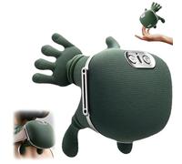 Siaasoo Massage Master for Shoulder, Shiatsu Back Shoulder and Neck Massager, Simulated Human Hand Cervical Trapezius Neck Massager Pillow with Kneading and Heat (Green)