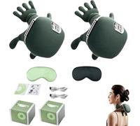 Siaasoo Massage Master for Shoulder, Siaasoo Neck and Shoulder Massager with Heat, 3D Kneading, Comes with a silk eye mask (2 PCS)