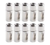 SiaBiced 10 Ganci per Mensole E Armadietti, Nichelati, Resistenti, con Chiusura di, Facili Da Montare, per Mobili Da Soggiorno, Ufficio E Camera Da L, 20.5x8x7.8 Mm