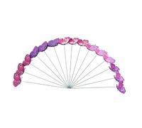 SiaBiced 24 Pezzi di da Giardino a Forma di Farfalla, Ornamenti Decorativi in PVC Resistenti per Patio, Vaso di Fiori, Bouquet, Casa, Viola