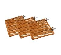SiaBiced 3 Pezzi Posatoio Uccelli Supporto Riposo Accessorio Gabbia Multifunzionale Montaggio Pratico Materiale PP Adatto a Parrocchetti Animali Piccoli, 3 Pezzi