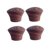 SiaBiced 4 Pezzi di Pomelli per Coperchi, Maniglia di Ricambio con Vite per Padelle E Pentole per Stufati, Marrone