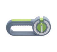 SiaBiced Affilacoltelli Manuale, Strumento Multiuso Compatto E Facile Da Usare per Affilare I Coltelli, Utensile Da Cucina per Chef, Verde E Grigio