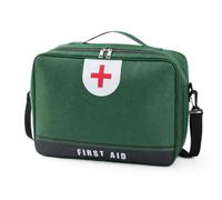 SiaBiced Borsa Kit di Soccorso Portatile, Verde Grande | Imbottitura interna, Organizzatore Farmaci, Spostamenti urbani, Per Campeggiatori