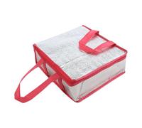 SiaBiced Borsa per pizza con isolamento, sacca per il trasporto di cibo, Rosa Rosso 35x35x10cm