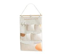 SiaBiced Borse Portaoggetti Da Appendere Alla Porta, Impermeabili, Multifunzionali, Da Appendere O Togliere Dalla Porta, 5 Tasche Cachi, Taglia unica bambino
