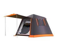 SiaBiced Campeggio Automatica per 4-6 Persone, Impermeabile e Anti-, per Famiglie e Avventure all'Aperto, Caffè, Grigio, 3-4 persone