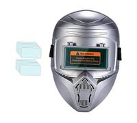 SiaBiced Casco per Saldatura con Naso Confortevole, Cappuccio Resistente, Ampia Visiera, Protezione Del Viso Contro Schizzi E Calore, per Uso Domestico, E 10 Pellicole Protettive