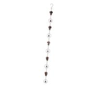 SiaBiced Catena per Grondaia Realizzata con Pigne - Decorativa E Pratica - Idea Regalo - Metallo - Premium