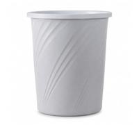 SiaBiced Cestino Gettacarte in Plastica Aperto, Grande Grigio-Bianco | Componente in plastica, Pattumiera Aperta Casa, Uso sotto scrivania, Per residenti urbani