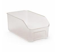 SiaBiced Cestino Portaoggetti in Plastica PP, Trasparente, grande