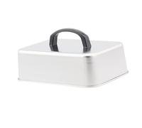 SiaBiced Coperchio per Vaporiera in Acciaio Inossidabile, Cupola per Cottura Del Formaggio, 26cmx20cmx5.5cm