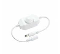 SiaBiced Dimmer Led Regolatore Dimmeratore Interruttore Controller Luce con Regolazione Lineare per Barre Led Mono Colore Sicuro Versatile Adatto per Casa Negozio Studio Lavoro, Bianco
